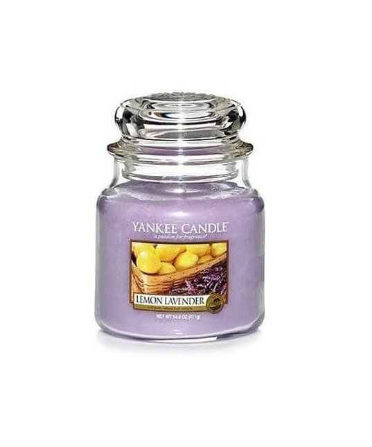 Aromatinė žvakė Yankee Candle Lemon Lavender 411 g kaina ir informacija | Žvakės, Žvakidės | pigu.lt