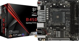 ASRock B450 GAMING-ITX/AC kaina ir informacija | Asrock Kompiuterinė technika | pigu.lt