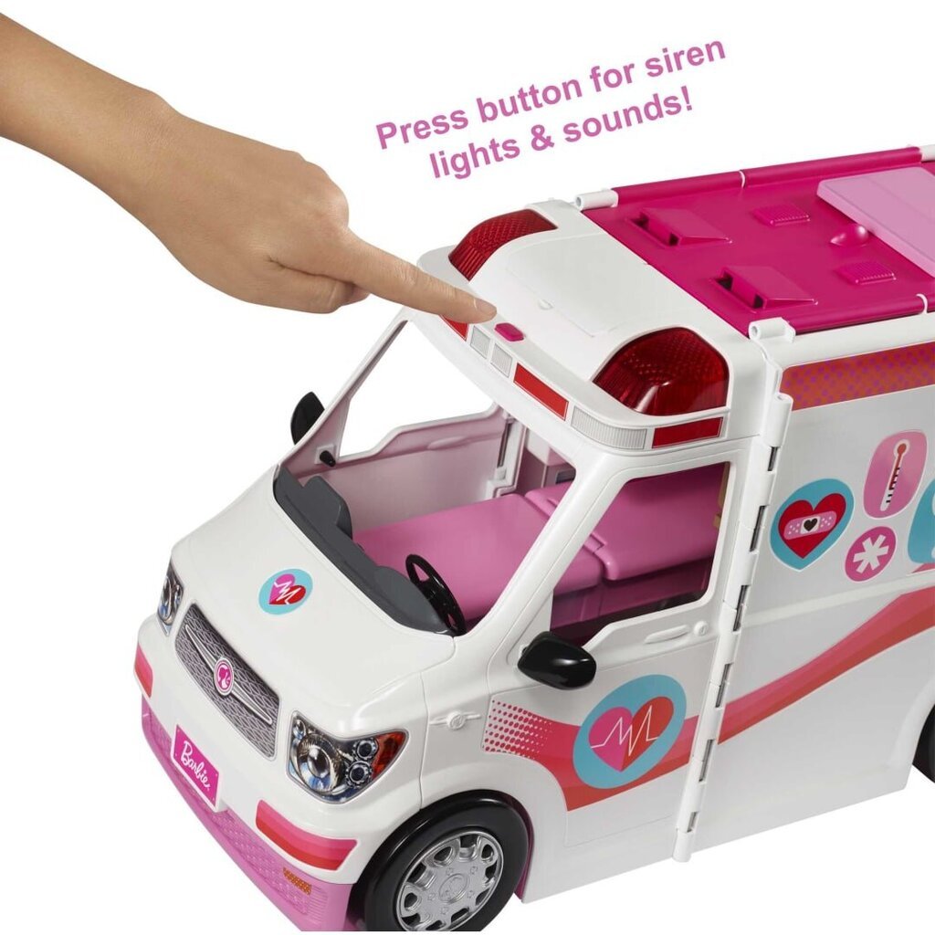 Greitosios pagalbos Barbie mobili klinika FRM19 kaina ir informacija | Žaislai mergaitėms | pigu.lt