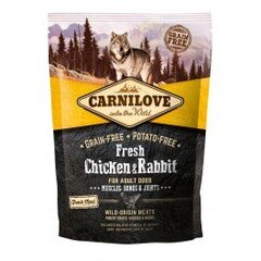 Корм для взрослых собак Carni Love Fresh Chicken&Rabbit, 1,5 кг цена и информация |  Сухой корм для собак | pigu.lt