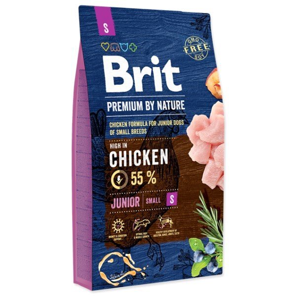 Brit Premium S Junior 1 kg цена и информация | Sausas maistas šunims | pigu.lt