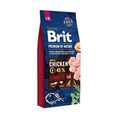 Brit Premium by Nature Senior L+XL полноценный корм для собак 15кг цена и информация |  Сухой корм для собак | pigu.lt