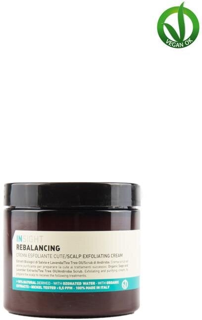Galvos odos šveitiklis Insight Rebalancing Exfoliating Cream, 180 ml цена и информация | Priemonės plaukų stiprinimui | pigu.lt