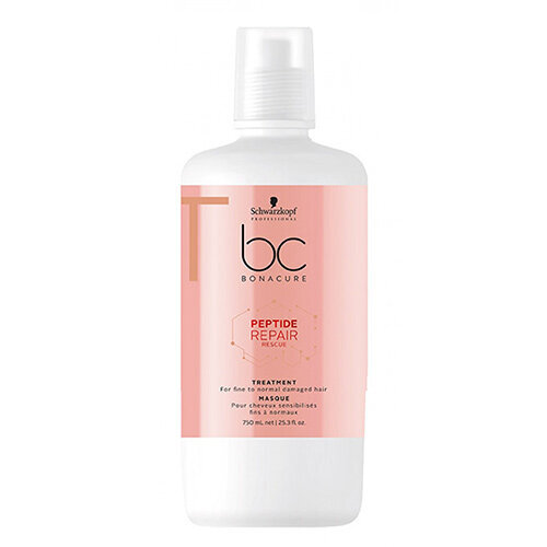 Kaukė pažeistiems plaukams Schwarzkopf Professional BC Bonacure Peptide Repair Rescue 750 ml kaina ir informacija | Priemonės plaukų stiprinimui | pigu.lt