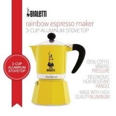 Кофейник Bialetti, желтый- 150ml цена и информация | Чайники, кофейники | pigu.lt