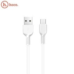 Kabelis USB - Type C Hoco X 20, 3.0m, Įkrovimo duomenų kabelis USB 2.0 - USB C laidas, baltas kaina ir informacija | Hoco Mobilieji telefonai ir jų priedai | pigu.lt