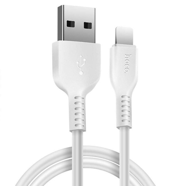 Kabelis USB - Type C Hoco X 20, 3.0m, Įkrovimo duomenų kabelis USB 2.0 - USB C laidas, baltas kaina ir informacija | Laidai telefonams | pigu.lt