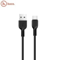 Kabelis USB A - Type C Hoco X 20, 3.0m, Įkrovimo duomenų kabelis USB 2.0 - USB C laidas, juoda kaina ir informacija | Laidai telefonams | pigu.lt