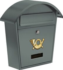 Ящик почтовый 380x320x105 мм серый Vorel 78586 цена и информация | Почтовые ящики, номера для дома | pigu.lt