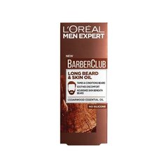 Масло для бороды и кожи лица L'Oreal Paris Men Expert Barber Club, 30 мл цена и информация | Косметика и средства для бритья | pigu.lt