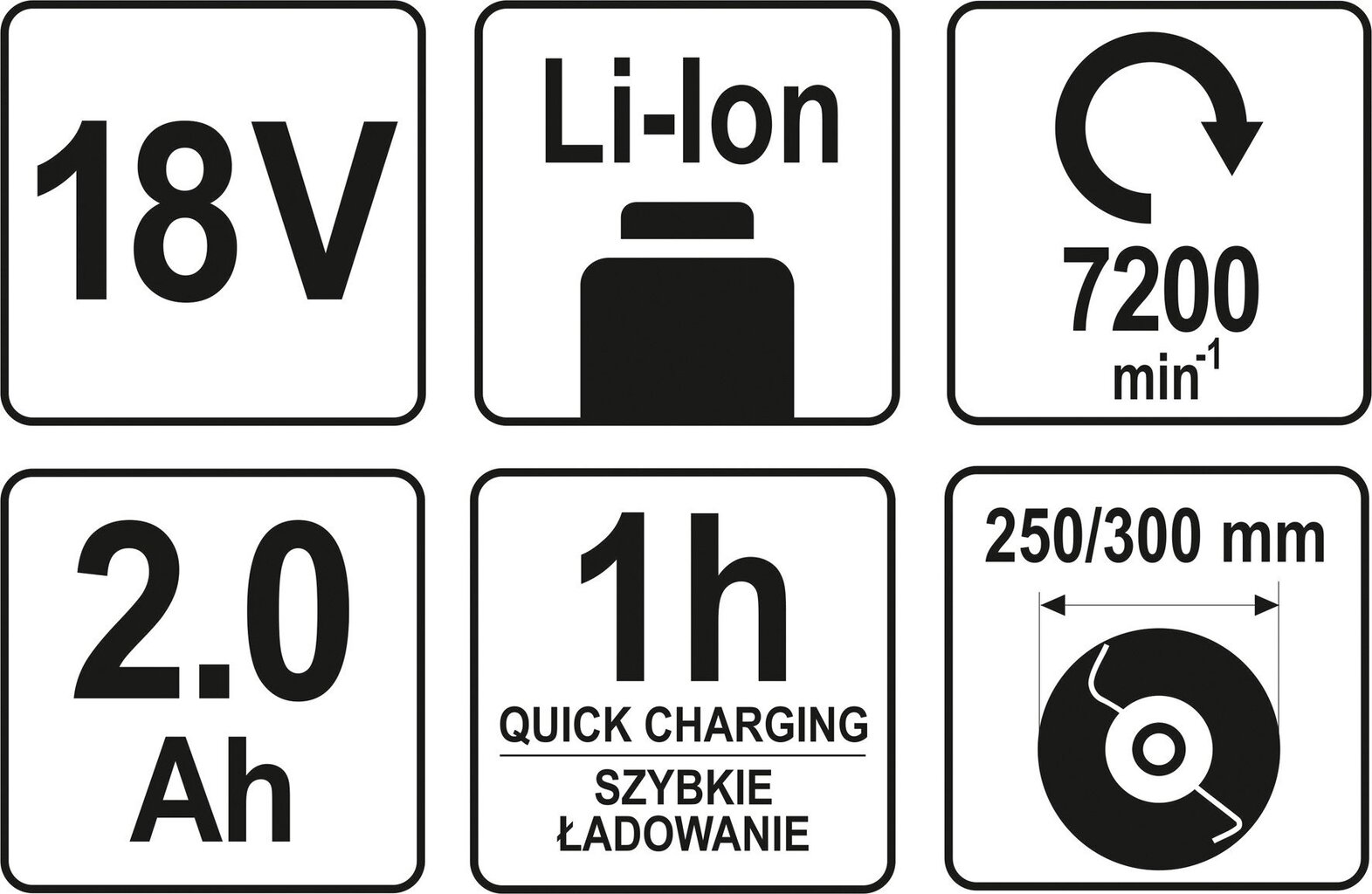 Trimeris akumuliatorinis 18V Li-ion Yato YT-82830 kaina ir informacija | Trimeriai (žoliapjovės), krūmapjovės | pigu.lt