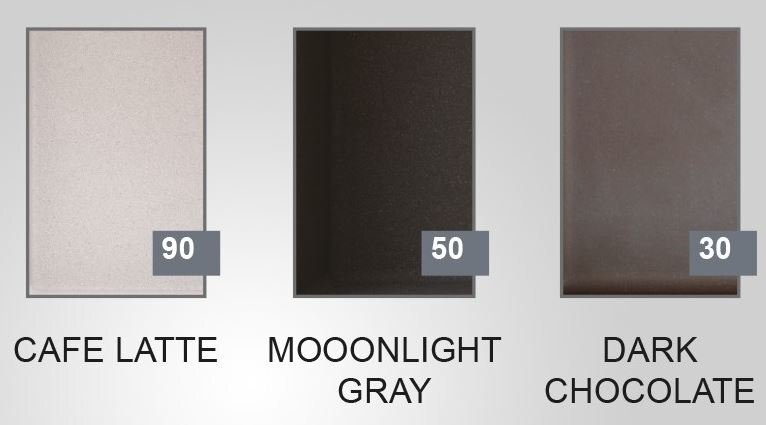 Dirbtinio granito virtuvinė plautuvė Axis Slide 40, moonlight grey kaina ir informacija | Virtuvinės plautuvės | pigu.lt