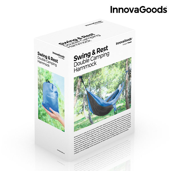 InnovaGoods Swing & Rest dvivietis stovyklavimo hamakas kaina ir informacija | Hamakai | pigu.lt