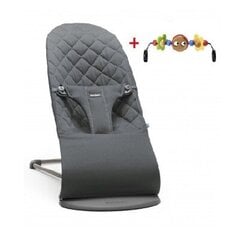 Детское кресло-качалка с игрушкой BabyBjörn Bliss, антрацит цена и информация | Шезлонги и качели | pigu.lt
