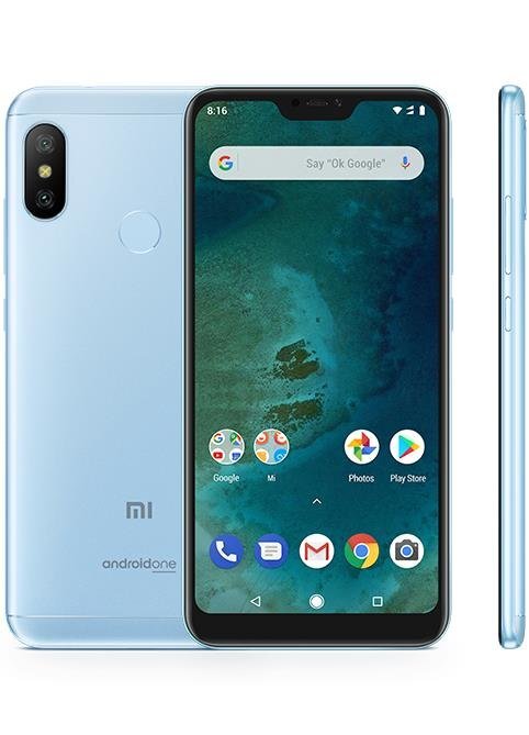 Xiaomi Mi A2 Lite, 32 GB, Dual SIM, Lake Blue kaina ir informacija | Mobilieji telefonai | pigu.lt