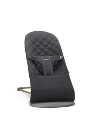 Детская кроватка Babybjörn Bliss Black Cotton 006016, серый цена и информация | Шезлонги и качели | pigu.lt