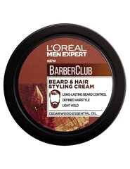 Barzdos formavimo kremas L'Oreal Paris Men Expert Barber Club vyrams 75 ml kaina ir informacija | Skutimosi priemonės ir kosmetika | pigu.lt