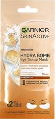 Тканевая маска для глаз Garnier Hydra Bombс экстрактом апельсинового сока и гиалуроновой кислотой  цена и информация | Garnier Для ухода за лицом | pigu.lt