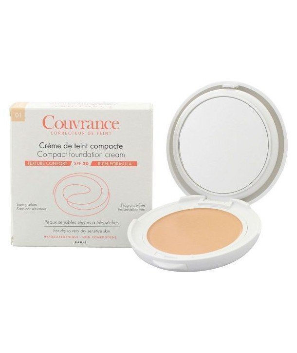 Makiažo pagrindas Avene Couvrance Compact Cream SPF30 9.5 g 01 Porcelaine kaina ir informacija | Makiažo pagrindai, pudros | pigu.lt