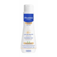 Valomasis pienelis kūnui Mustela Dry Skin Cleansing Milk Face and Diaper kūdikiams 200 ml kaina ir informacija | Kosmetika vaikams ir mamoms | pigu.lt