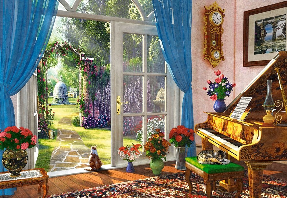 Dėlionė Castorland "Doorway Room View", 1000 d. цена и информация | Dėlionės (puzzle) | pigu.lt