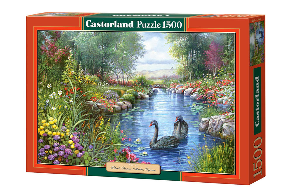 Dėlionė Castorland Puzzle Black Swans, 1500 d. kaina ir informacija | Dėlionės (puzzle) | pigu.lt