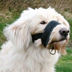 Нейлоновый намордник для собак : Trixie Muzzle Loop, нейлон, L, доберман, шейный ремешок: 16:28 см, ремешок для морды: 18:30 см цена и информация | Ошейники, подтяжки для собак | pigu.lt