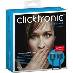 Clicktronic, DVI-D Dual Link, 10 m kaina ir informacija | Kabeliai ir laidai | pigu.lt