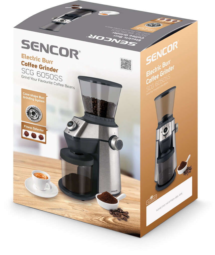 Sencor Barista SCG6050SS kaina ir informacija | Kavamalės | pigu.lt