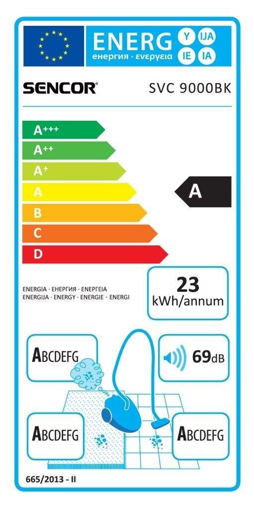 Sencor SVC 9000BK цена и информация | Dulkių siurbliai | pigu.lt