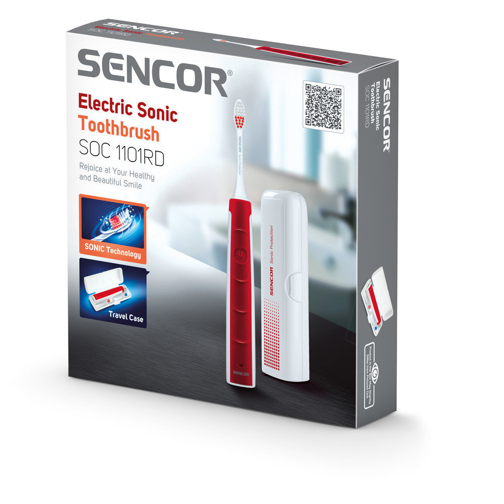 Sencor SOC 1101RD kaina ir informacija | Elektriniai dantų šepetėliai | pigu.lt