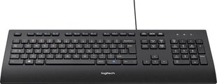 Laidinė klaviatūra Logitech K280E (DE), juoda kaina ir informacija | Klaviatūros | pigu.lt