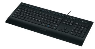 Laidinė klaviatūra Logitech K280E (DE), juoda kaina ir informacija | Klaviatūros | pigu.lt