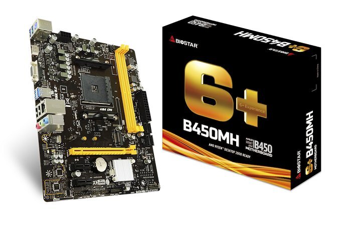 Pagrindinė plokštė|BIOSTAR|AMD B450|SAM4|MicroATX|DDR4 atmintis|Atminties lizdai 2|2xPCI-Express 2.0 1x|1xPCI-Express 3.0 16x|1xM.2|1x15pin D-sub|1xHD цена и информация | Pagrindinės plokštės | pigu.lt