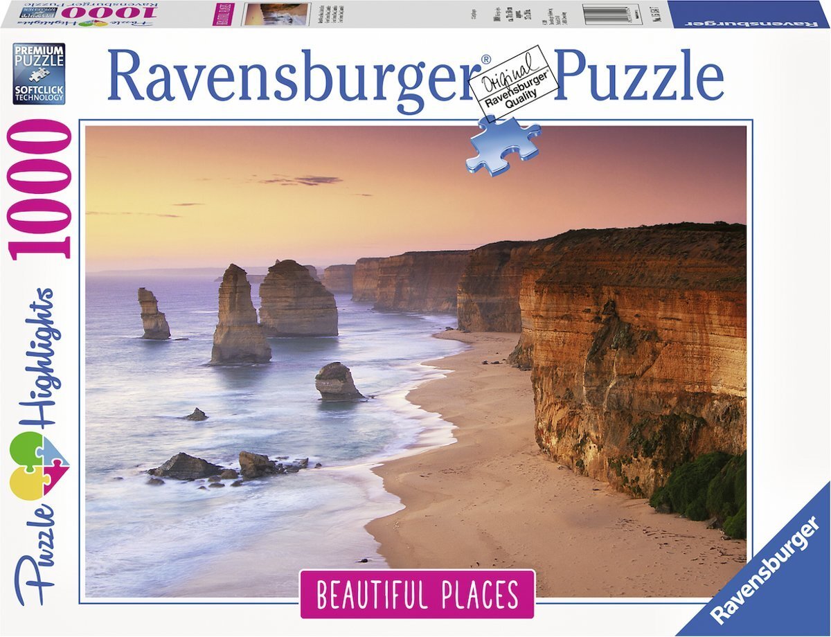 Dėlionė "Didysis vandenyno kelias Australijoje" Ravensburger, 15154, 1000 d. kaina ir informacija | Dėlionės (puzzle) | pigu.lt