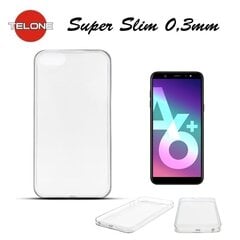 Telone Ultra Slim 0.3mm Back Case Samsung Galaxy A6+ (2018) супер тонкий чехол Прозрачный цена и информация | Telone Мобильные телефоны и аксессуары | pigu.lt