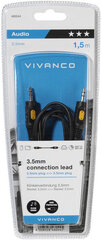 Vivanco кабель 3.5 мм - 3.5 мм 1.5 м (46044) цена и информация | Кабели и провода | pigu.lt