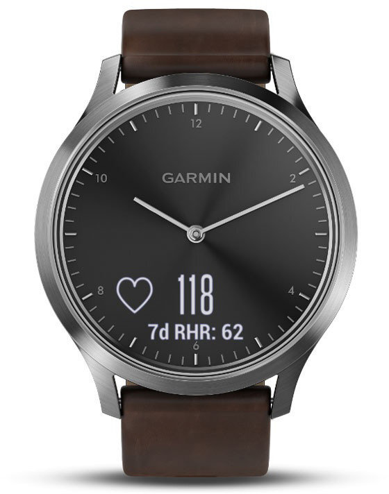 Garmin vívomove® HR Premium L Silver Tone/Dark Brown цена и информация | Išmanieji laikrodžiai (smartwatch) | pigu.lt