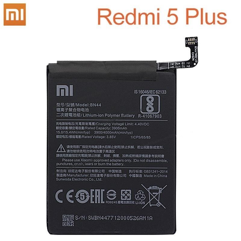 Xiaomi BN44 Original Battery For Xiaomi Redmi 5 Plus 4000 mAh (OEM) цена и информация | Akumuliatoriai telefonams | pigu.lt