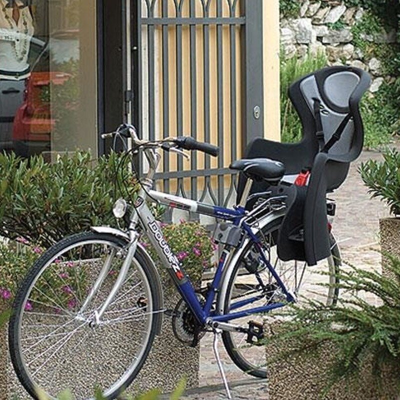 Galinė dviračio kėdutė Okbaby BodyGuard, grey kaina ir informacija | Dviračių kėdutės vaikams | pigu.lt