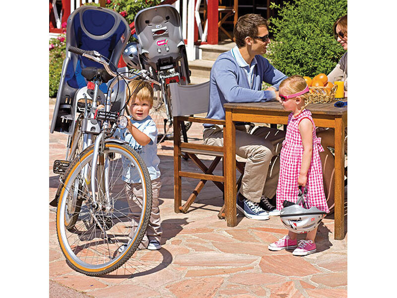 Galinė dviračio kėdutė OkBaby 10+ EN 1M2 Nero/Grigio цена и информация | Dviračių kėdutės vaikams | pigu.lt