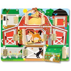 Набор Melissa & Doug Magnetic Farm Hide&Seek Board цена и информация | Игрушки для малышей | pigu.lt