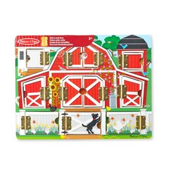 Набор Melissa & Doug Magnetic Farm Hide&Seek Board цена и информация | Игрушки для малышей | pigu.lt