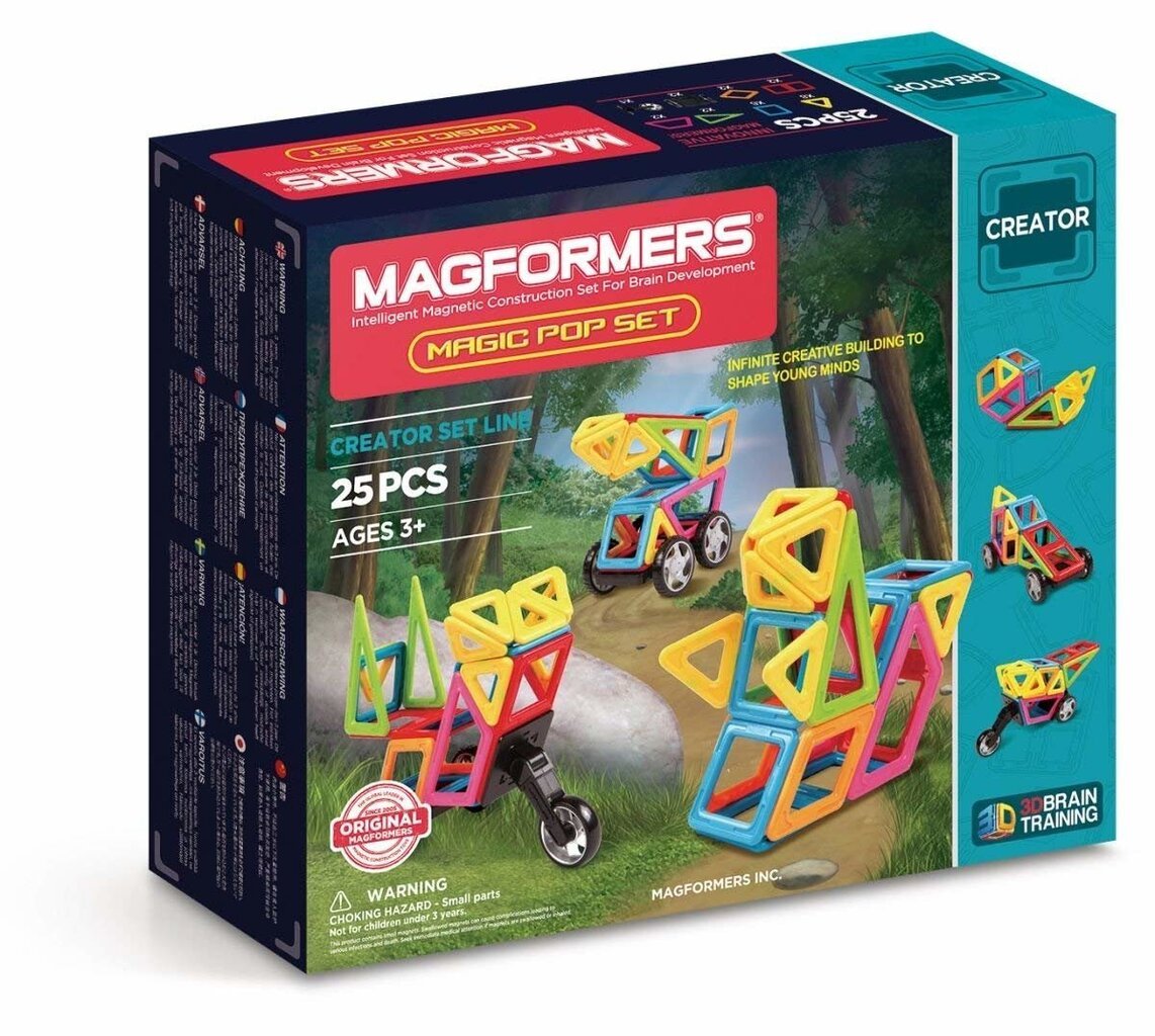 Magnetinis konstruktorius Magformers Magic Pop, 25 d. kaina ir informacija | Konstruktoriai ir kaladėlės | pigu.lt