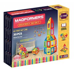 MAGFORMERS 005-702001 МОИ ПЕРВЫЕ 30 - 30 ЭЛЕМЕНТОВ цена и информация | Конструкторы и кубики | pigu.lt