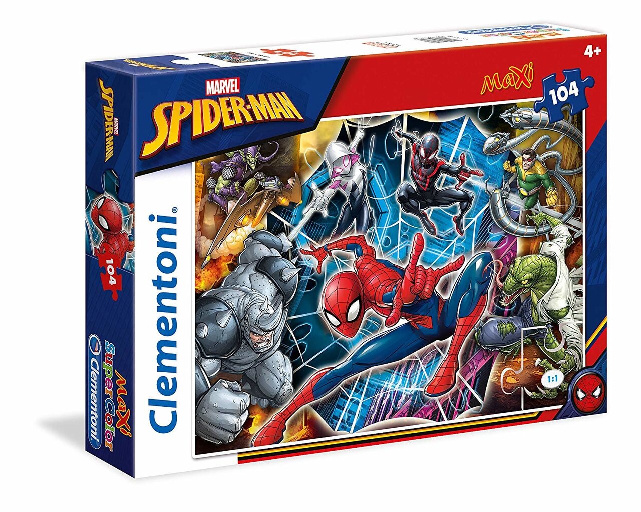 Dėlionė Clementoni Spiderman, 104 d. kaina ir informacija | Dėlionės (puzzle) | pigu.lt