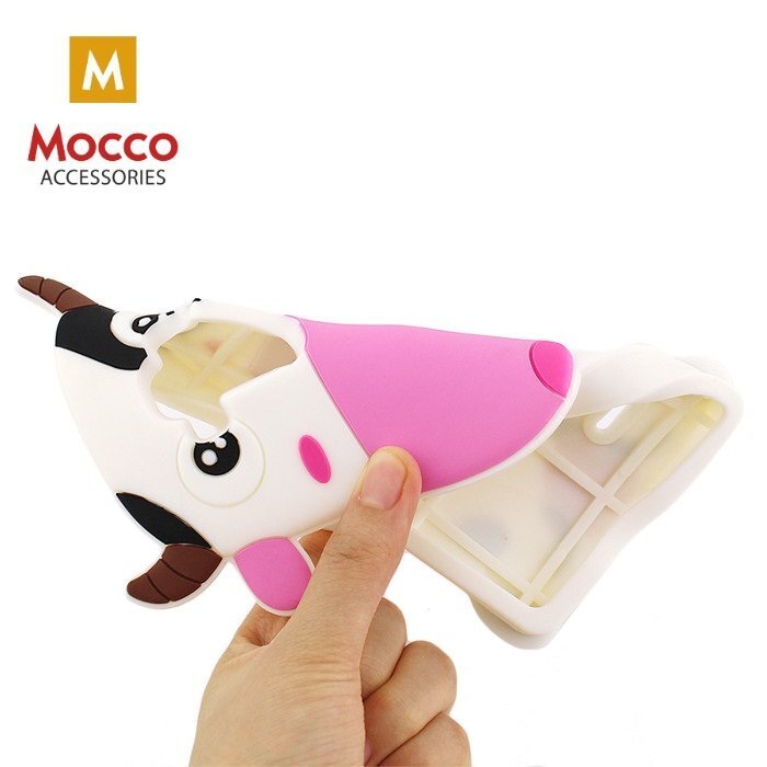 Apsauginis dėklas Mocco 3D Cow, Apple iPhone 6 / 6S kaina ir informacija | Telefono dėklai | pigu.lt