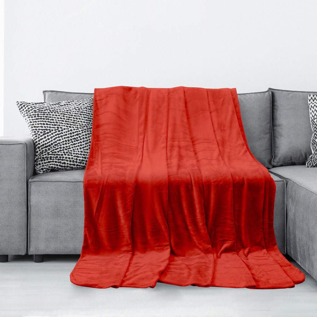 AmeliaHome mikrofibros pledas Tylet Red, 220x240 cm kaina ir informacija | Lovatiesės ir pledai | pigu.lt