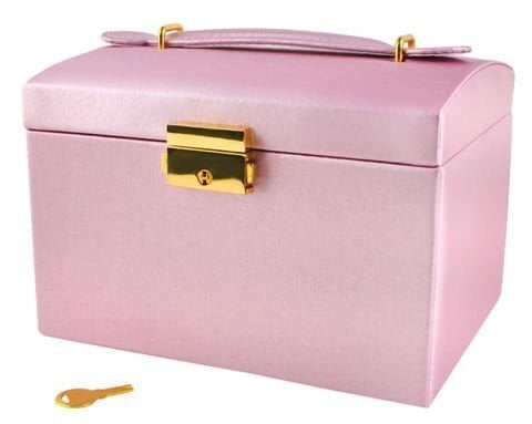 Papuošalų dėžutė, rožinė цена и информация | Interjero detalės | pigu.lt