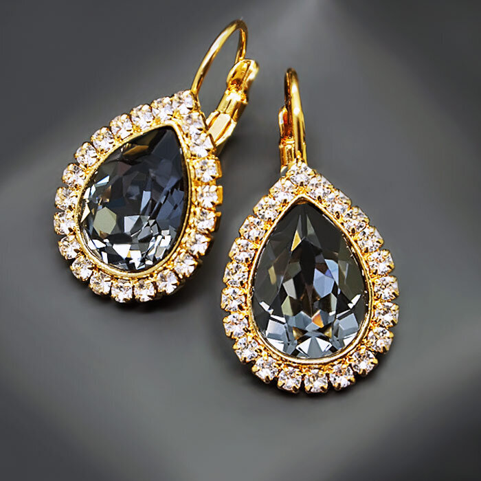 Auskarai moterims su Swarovski kristalais DiamondSky celestial drop kaina ir informacija | Auskarai | pigu.lt